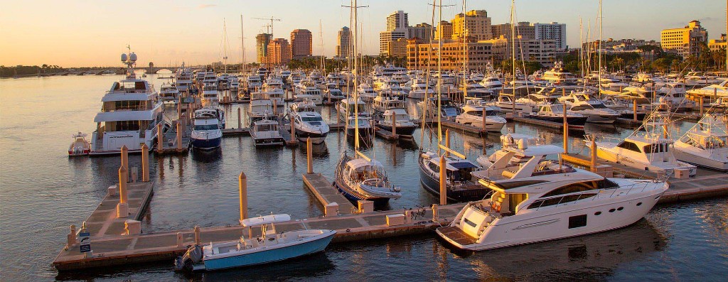 Palm Beach County Marina at Sunset